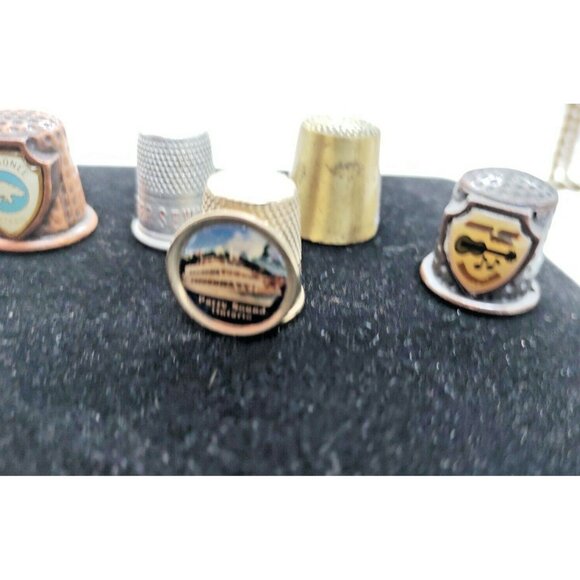 Vintage Metal Thimbles Lot of 5 See photos and details - Picture 7 of 11